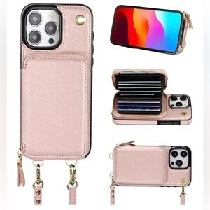 NEW! Bocasal iPhone 15 Pro Max Wallet Case 6.7”